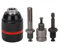 Portabrocas, Portabrocas sin Llave 1/2 x 20 UNF, Rápida Adaptador de Portabrocas de Taladro 2-13mm, con SDS Plus, 1/4'' Hex y 1/2'' Llave de Impacto Base, para Cambiar Accesorios