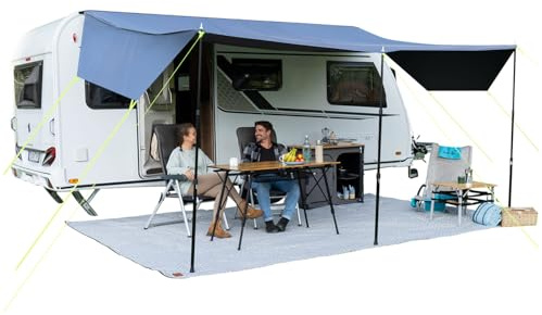 Skandika Vordach Freeway 400x300 | Sonnensegel mit Keder, Caravan Tarp, Markise für Wohnwagen, Sonnendach, Vorzelt, UV-Schutz 50+, 3000 mm Wassersäule, Sonnenvordach | Wohnmobil, Camper, Bus