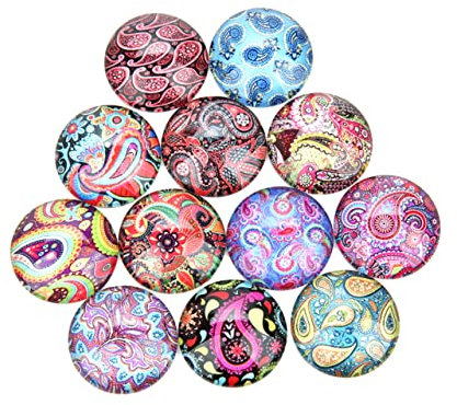 ULDIGI 20pcs Glass Sticker Gems DIY Jewelry Making Beads Charms for DIY Crafts Gems Glass Sticker Jewelry Patches Material Decor for Projects