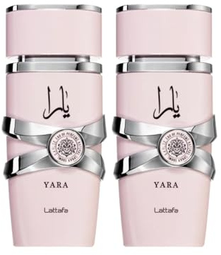 Lattafa Yara for Women Eau de Parfum Spray, 100 ml (2 Stück)
