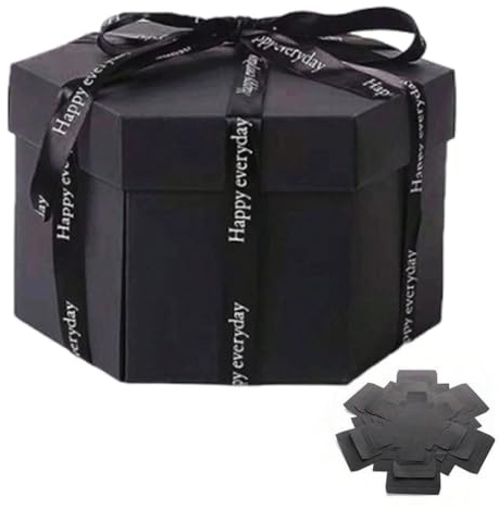 Explosionsbox Geschenkbox, Überraschung Box Geschenkbox bastelsets | Foto-Box Explosions Box Faltendes Fotoalbum,Geeignet Für Weihnachten,Geburtstag,Jubiläum, Valentinstag,Hochzeit