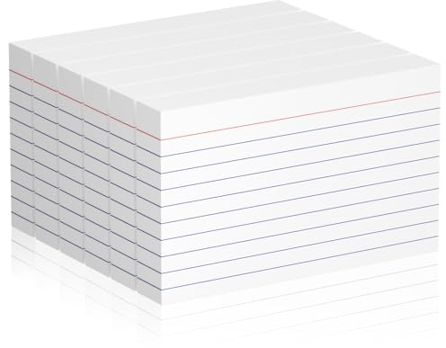 300 Count Index Cards 3 x 5 Inch Ruled White Index Cards, Flash Cards College Ruled for School, College, Office and Home Organization, Durable Study To Do List Note Cards with Ruled Lines