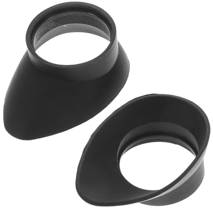 JOINPAYA Binocular Eye Cups Replacement Rubber Guard Shields 2pcs Black for Optical Devices and Equipment, Comfortable Observation Reducing Eye Strain, for Travel and Outdoor Activities