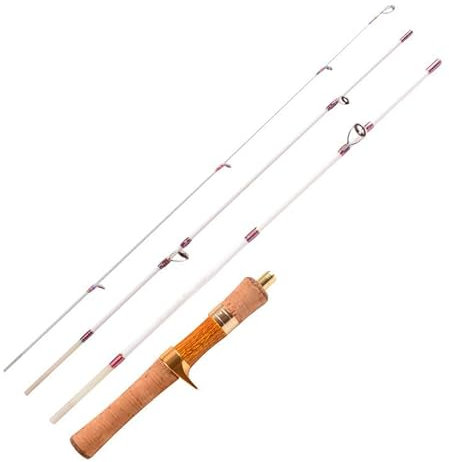 SQIANKUN Stipprute Auswurf-Angelrute, superweich und Ultraleicht, 1,4 m, vierteilig, tragbar, Reise-Stream-Fiberglas-Forellenrute Angel Rute(Casting 140cm)