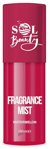 Sol Beauty Spray corporal con aroma a sandía, bruma corporal vegana que ayuda a mantener la piel hidratada y fresca, bruma corporal con fragancia de 150 ml.