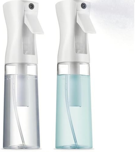 Kuchli 2 Pièces Vaporisateur Cheveux Portable 200ml Brumisateur Rechargeable Pulverisateur Cheveux Spray Brumisateur Eau Visage pour Plantes, Salon de Coiffure, Soin de la Peau, Nettoyage