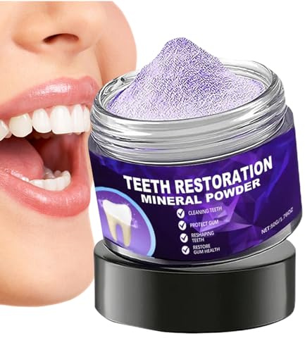 Polvere Dentale Naturale | Polvere per Cura Dentale,50G Dentificio Riparazione Istantanea Per Viaggio Igiene Quotidiana Mattina Donna Uomo Bambino