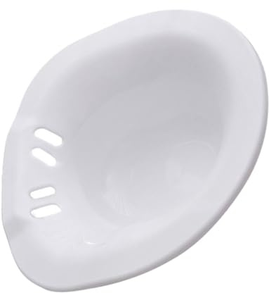 HONMEET Weiße Sitzbadewanne aus Kunststoff für Wochenbettpflege Glatte Oberfläche Leicht zu Reinigen für Toilette und Damen Bidet
