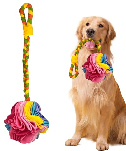 Tktouci Schnüffelball - Interaktives Spielzeug - Leckerliball Für Hunde,Für Geistige Stimulation Und Schnüffelspiel Bei Indoor Und Outdoor Aktivitäten