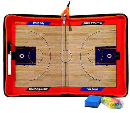 Beavorty Lavagna Tattica da Basket Magnetica in Pvc Leggera e Portatile Pennarello Cancellabile, Tabellone per Allenamento e Strategia Squadra, Accessorio Sportivo per Allenatori e Partite