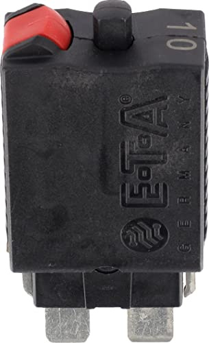 Restagraf Fusible Disyuntor Plano Estándar, 10A, Rojo