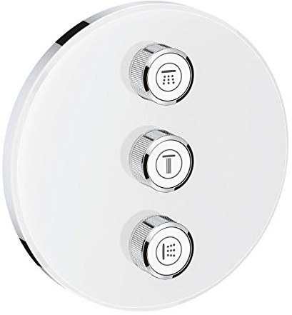 GROHE Grohtherm Samrtcontrol §Fach Unterputzventil (langlebig, ProGrip mit Rändelstruktur), alpinweiß, 29152LS0