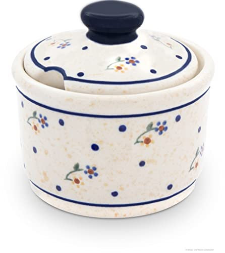 Polie Pottery Zuckerdose mit Echtheitszertifikat