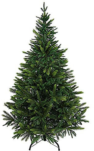 BB Sport Luxus Christbaum 120 cm Mittelgrün/Douglasie künstlicher Weihnachtsbaum PE/PVC Spritzguss Mix Tannenbaum Standfuß