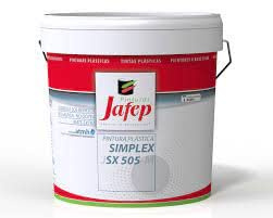 PINTURA PLASTICA SIMPLEX JSX 505 JAFEP CON CONSERVANTE ANTIMOHO(4 L)