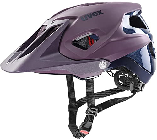 uvex quatro integrale - extremt lätt MTB-hjälm för dam och herr - individuell storleksanpassning - inställbar skärm - plum navy matt - 56-61 cm