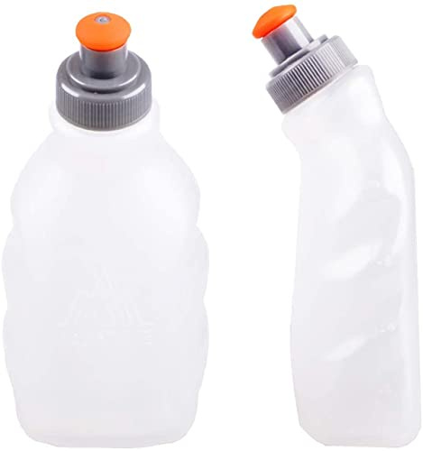 ACHSOO 2 pièces bouteille d'eau douce flacon pliable réservoir pliant bouteille hydratation Pack randonnée cyclisme escalade (250ML/8.45oz-2PCS)