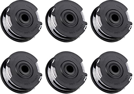 YWNYT 6 Stück Fadenspulen für Bosch Rasentrimmer F016800351, 6m Ø 1,6mm Ersatzspulenschnur kompatibel mit Art 30-36 LI, Art 30, Art 27 und Art 24