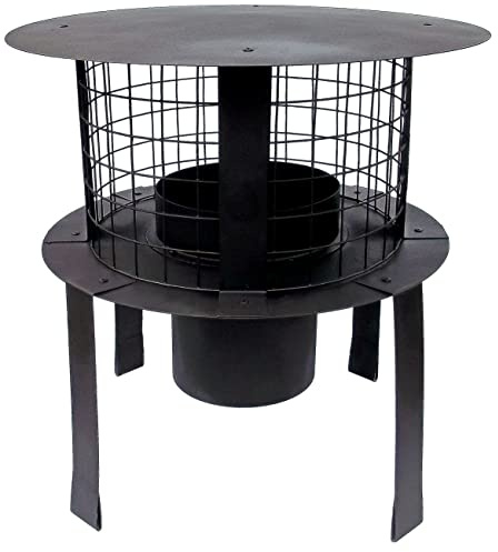 FOXY METAL FABRICATION Chimney Pot Flexible Flue Liner Pot Hanging Cowl To Fit 5 Flexible Flue Liner