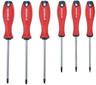 Parkside Schraubendreher Satz 6er Set magnetische Spitzen rutschhemmende Griffe (Torx)