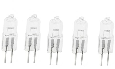 JZLBBC 5PC 6V 30W Bombilla Halógena G4 Blanco Cálido Regulable G4 Bombillas Transparentes Lámpara G4 Base lámparas de instrumentos de microscopía de proyección,30W