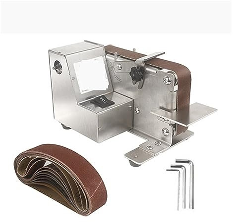Lijadora orbital, Mini lijadora de banda eléctrica, máquina lijadora de banda, velocidad Variable, máquina pulidora DIY, lijadora de Metal, herramienta afiladora para fabricación de metales, carpinter