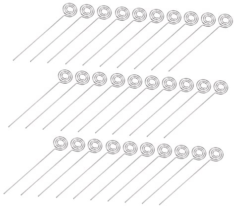 LALAFINA 30stücke Metall Draht Clip Karte Papier Hinweis Memo Klammer Foto Halter Drahtclips Für Tischeinladungen Und Organisation