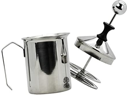 Mikinona Cappuccinatore Manuale Facile Da Usare Costruzione Robusta Accessorio Per Bar Del Caffè Portatile