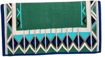 EQUIEMPRESS Sattelunterlage Western Ranch/Westernsatteldecke aus Neuseelandwolle, Top Wool Pad Sensor Flex (Anpassung möglich) A-782 (34 x 40)