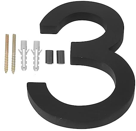 NUOBESTY House Number Decoration Street Address Number Plaques Modern Garden Gate Mailbox for Home Exterior