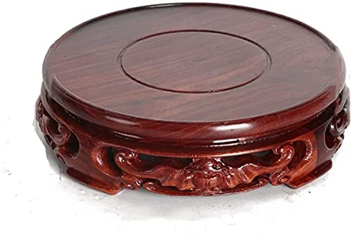 Soporte Para Plantas, Base Redonda Tallada De Secuoya, Base De Madera Para Jarrón, Soporte De Madera Para Maceta, Tetera, Base Para Estatua, Base Para Bonsái, Soporte De Exhibición De 1,77 Pulgadas De