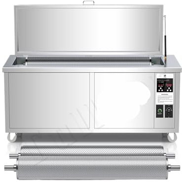 TIEOAXFT Anilox Roller Ultrasonic Cleaner Bath Carburetor Cylinder Printer Bear Remove Oil Auto Parts Ultra Cleaning Washer Device(110)