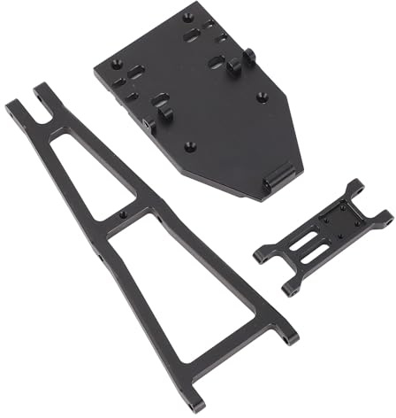 Alomejor Kit de Construcción de Remolque Rc, Hecho de Brazo de Grúa, Restricción de Stent de Cabrestante con Grúa con Enganche de Remolque para 1/10 Rcler Rc (BLACK)