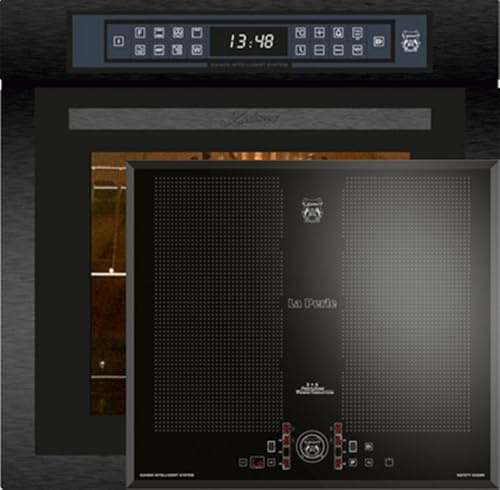 KAISER Backofen-Set Herd Set Autark Einbaubackofen,86L 15 Fkt. Grill Air fryer Full Touch+Induktions-Kochfeld 60 cm FREE ZONE mit 2 FLEX Induktions-Zonen EH 6306 N RS+KCT 61 FI
