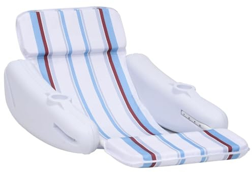 Vopese Schwimmender Poolstuhl - Bequem im Wasser sitzen, weiß, blau, braun, 140x83x60 cm, für Freizeit und Erholung Model313993