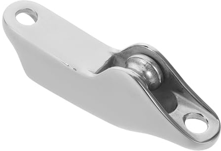 INOOMP Stainless Steel Boat Clam Cleat with Pulley Buffer System for Reduced Rope Wear Low-noise Smooth Operation Speed Limiter and Rope Threader for Sailing Kayak Accessories