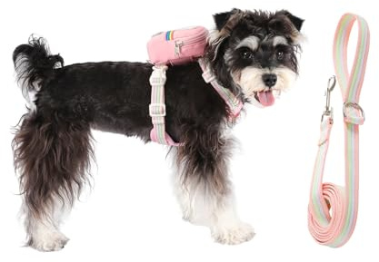 Hundsele väst | anti-draghandtag husdjurstillbehör, valpsele dragrep set | för liten medium valp utomhus daglig promenader utomhusaktiviteter