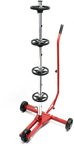Wiltec Fahrbarer Reifenständer/Felgenbaum für PKW Reifen bis 225 mm