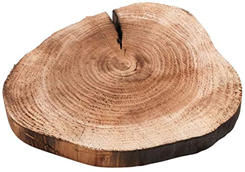 AUBRY GASPARD - Dessous de Plat en Sapin Massif - Finitions Bois Brûlé - Ø 25 cm x Hauteur 3 cm - Travaillé de Manière Artisanale - Chaque Pièce Unique - Idéal pour Cuisine et Arts de la Table