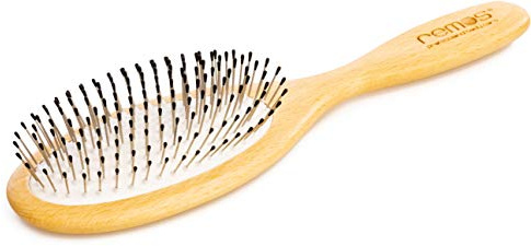 REMOS Haarbürste breit mit Stahlstiften und Noppen für alle Haartypen