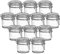 gouveo Set di 12 vasetti per conservazione da 200 ml con coperchio basculante - vasetto piccolo con chiusura a filo battente - vasetti per conservazione con coperchio per chiusura (BGR200)