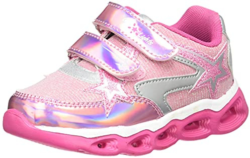 Chicco, Scarpe con Luci Bambina, Scarpe Bambina Sneakers, con Comoda Chiusura con Doppio Strappo, Designed in Italy