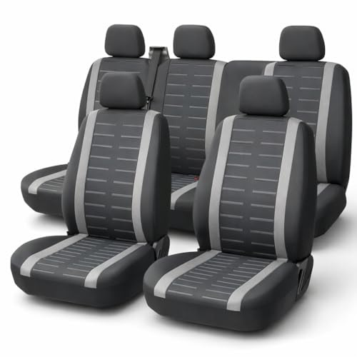 4er Sitzbezüge & Sitzauflagen - Universal Passend für Auto - Schonbezüge für Vordersitze (Vorne) & Rücksitze (Hinten) - Autositz Seitenairbag geeignet -
