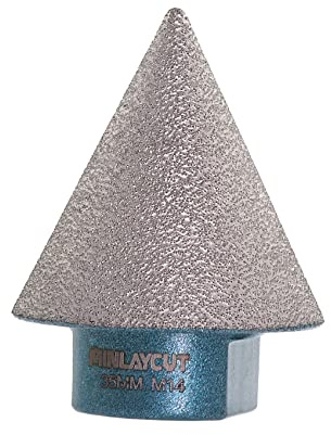 MINLAYCUT Mèches de Chanfrein Diamante 35mm Fraise Diamantée pour Agrandir Trous dans Carrelage Porcelaine Marbre Céramique Granit