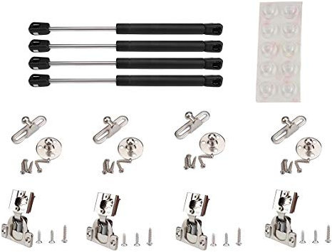 Flisdtry Lot de 4 charnières tampon + ressort à gaz pour remorques de camping- et maisons