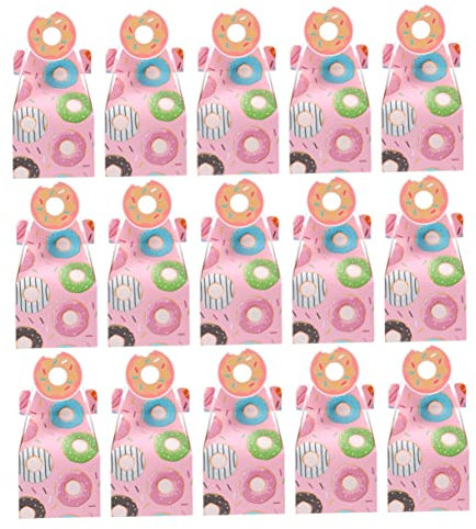 Mobestech Pappbecher 1 Schachtel Donut- -box Brautgeschenke Cupcake-boxen Masse Hochzeitsgeschenke Für Gäste Brot Einzelne Cupcake-boxen Cupcake-träger Kasten Krapfen Schleife