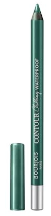 Bourjois Paris Contour Clubbing Eye Waterproof, glidande och mjuk textur, formel med Jojobaoljor, Nej 50 Kohl Loving Green, 1,2 g