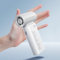 JISULIFE Tragbarer Handventilator Life9, Turbo-Power [12 Stunden Maximale], 5-Gang-Wind, 3600 mAh wiederaufladbar, Mini-Taschendesign, persönlicher Ventilator für Reisen, Konzerte, Make-up – Grau