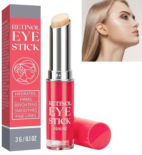 Retinol Eye Stick,Contorno de Ojos con Retinol,Crema Contorno de Ojos Retinol,Bálsamo para Ojos Retinol Intense,Crema Antienvejecimiento Retinol Ojos,Contorno de Ojos Antiedad con Retinol y Aceite