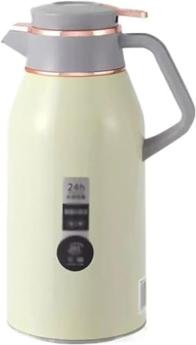 Théière isolée, pichet à café isotherme, bouteille isotherme en verre de grande capacité de 1,9 L for l'extérieur, les bureaux, les maisons et les restaurants (couleur : bleu, taille : 1,9 L)(Giallo)